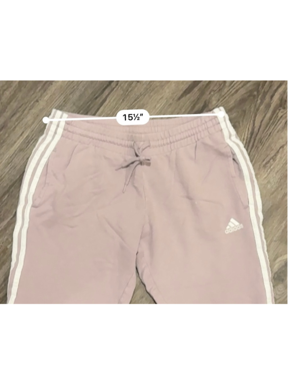 Adidas Women's 3 Stripe Embroidered Logo Lilac Purple/White Jogger Pants SZ L - Picture 6 of 9